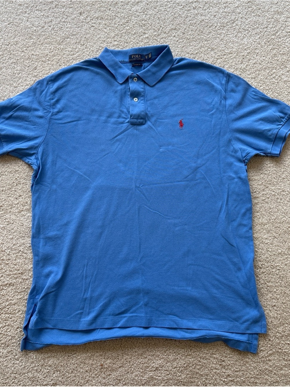 Polo Ralph Lauren Classic Fit Short Sleeve Polo Shirt Blue